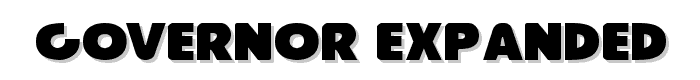 Governor Expanded font